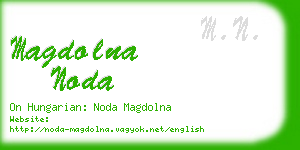 magdolna noda business card